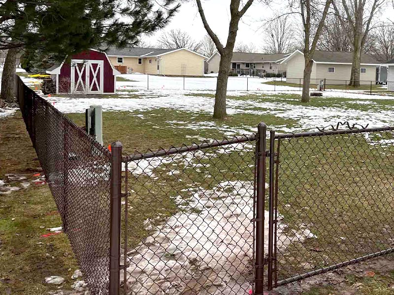 Chain Link Boundary Fencing in Green Bay Wisconsin