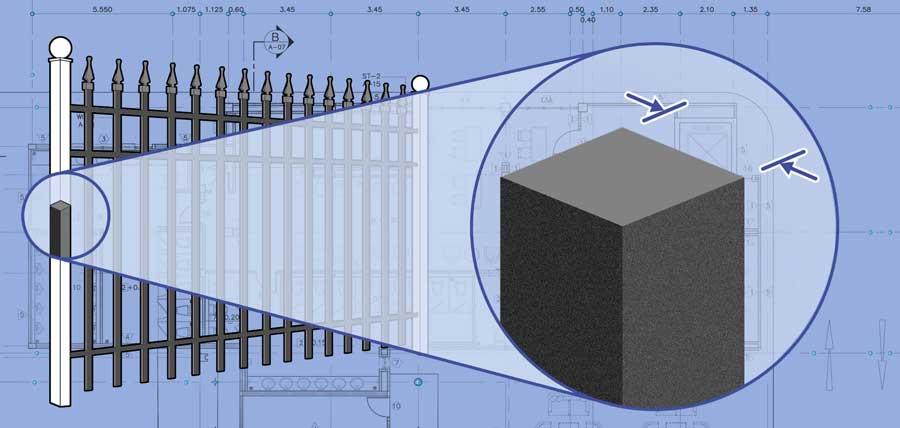 Green Bay and Appleton Ornamental Steel fence post installation company