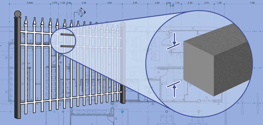 Green Bay and Appleton Ornamental Steel fence rails and panels installation company