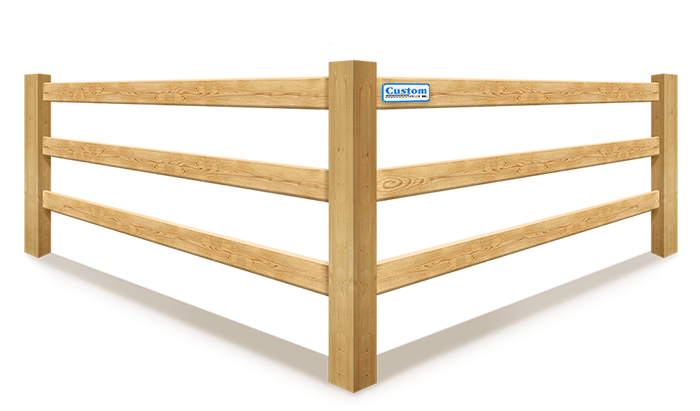 Denmark WI split rail style wood fence