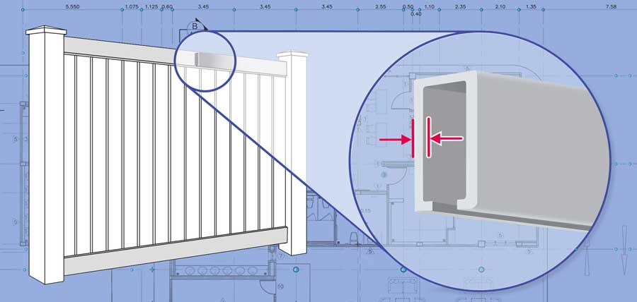 Green Bay and Appleton Vinyl fence rails and panels installation company