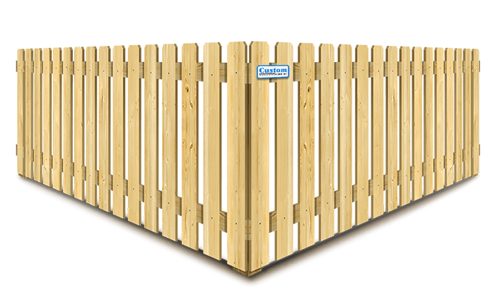 Oshkosh WI board on board picket style wood fence