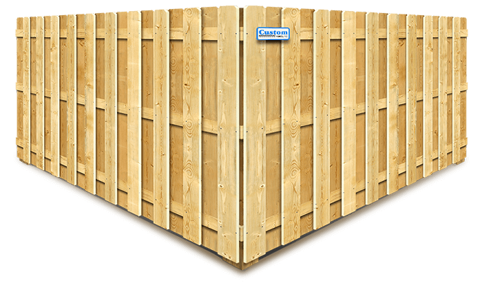 Oshkosh WI shadowbox style wood fence