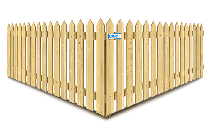 Oshkosh WI gothic picket style wood fence